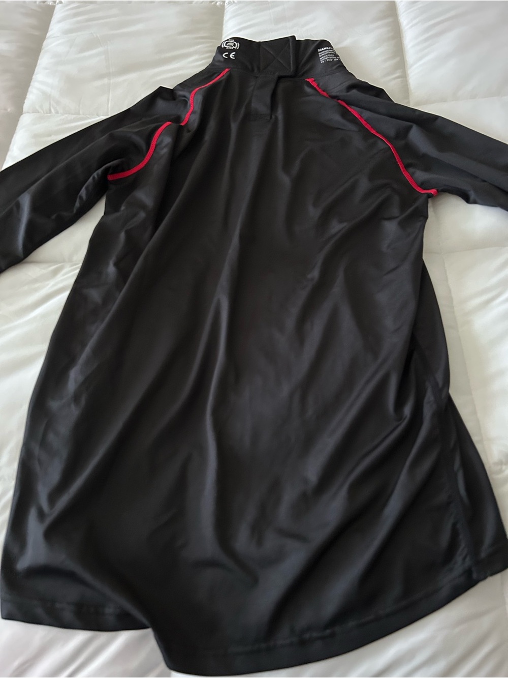 CCM Black Long Sleeve under layer with neck Guard-never worn - Picture 2 of 6